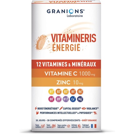 Vitamineris Energy 1000 мг - 30 шипучих таблеток Granions
Vitamineris Energy 1000 мг - 30 шипучих таблеток Granions