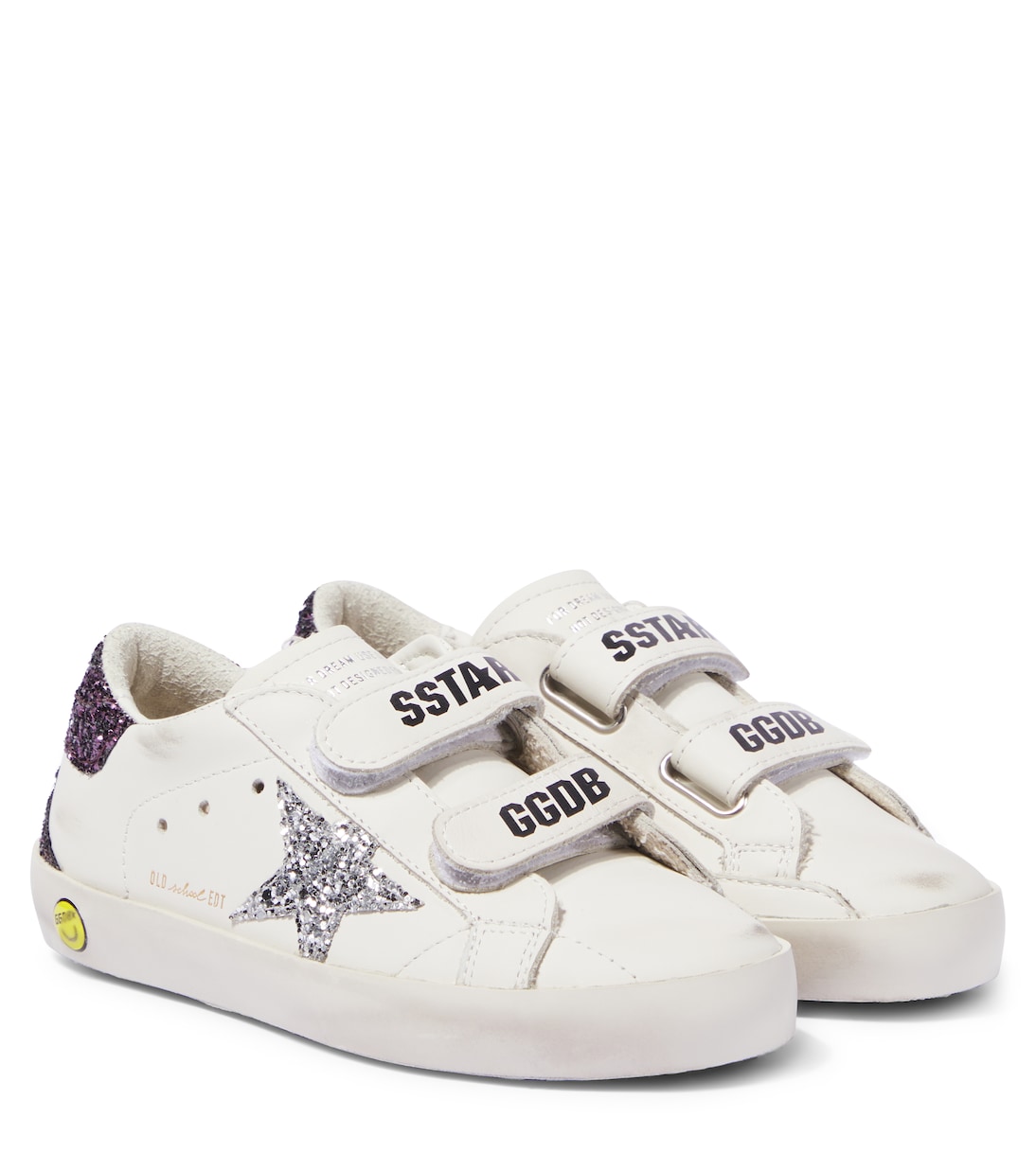 Кожаные кроссовки Old School Golden Goose Kids, White/Silver/Brown
Кожаные кроссовки Old School Golden Goose Kids, White/Silver/Brown