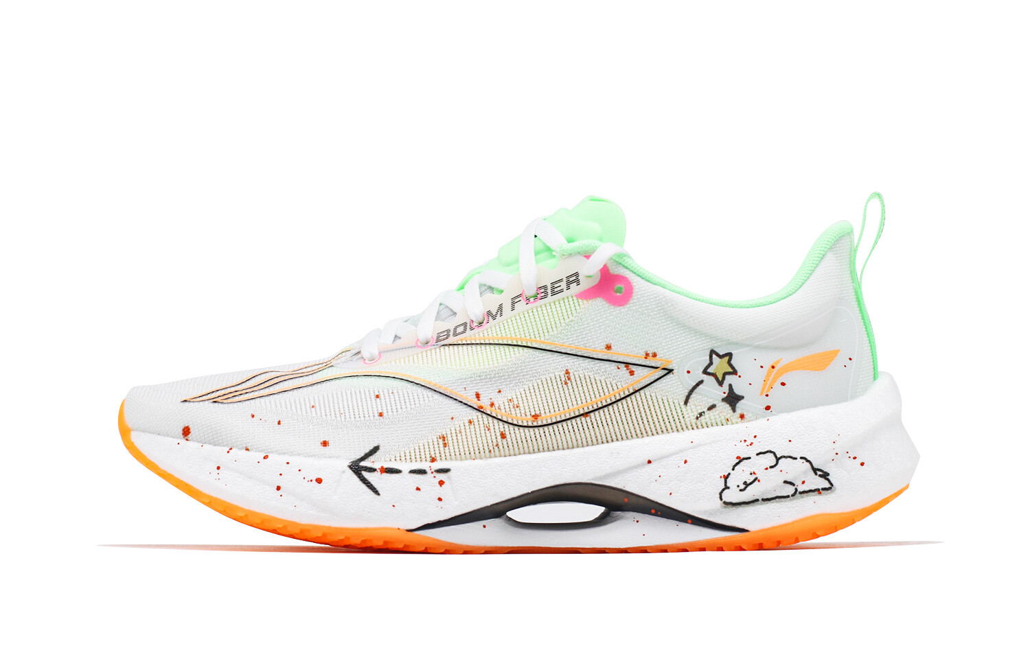 Кроссовки Super Light 21 для бега мужские с низким верхом белые/оранжевые/зеленые Lining
Кроссовки Super Light 21 для бега мужские с низким верхом белые/оранжевые/зеленые Lining