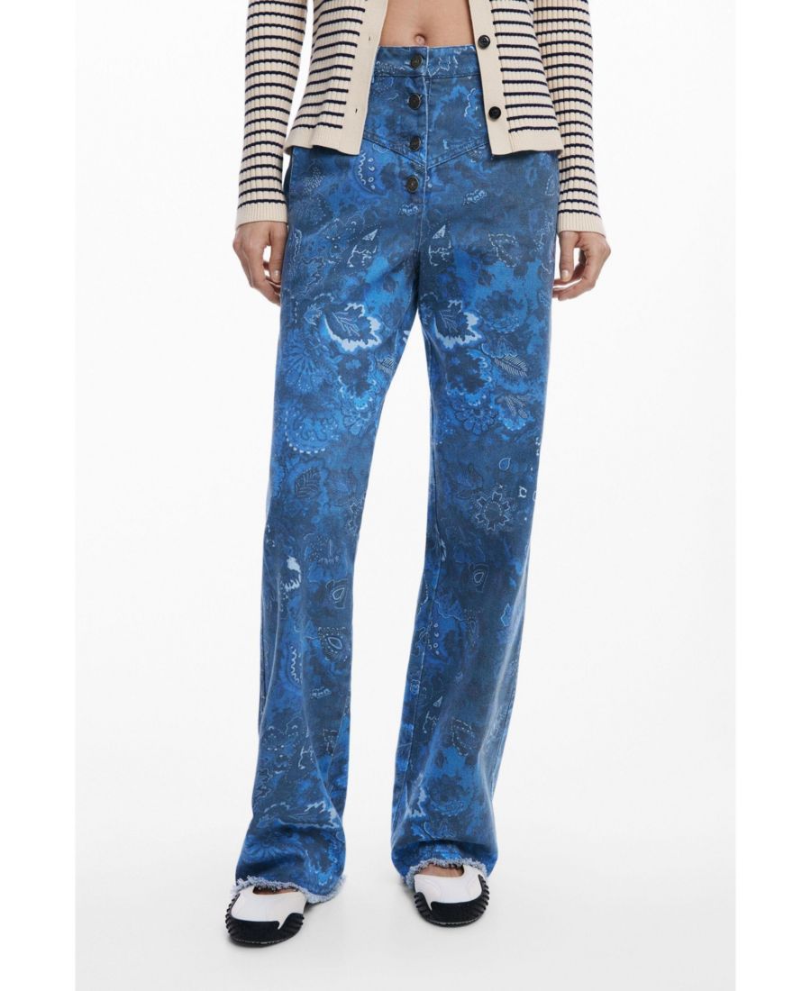 Женские брюки из саржи с узором пейсли Desigual, Light blue
Женские брюки из саржи с узором пейсли Desigual, Light blue