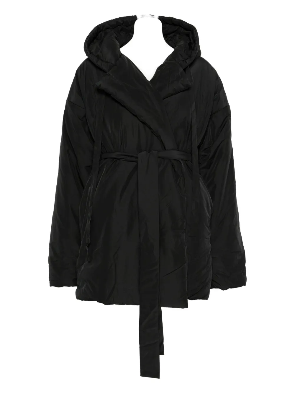 Пальто оверсайз с поясом Norma Kamali, черный
Пальто оверсайз с поясом Norma Kamali, черный