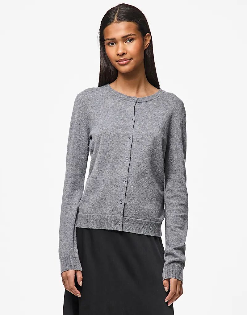 Вязаный кардиган Pieces в цвете «средний серый меланж»
Вязаный кардиган Pieces в цвете «средний серый меланж»