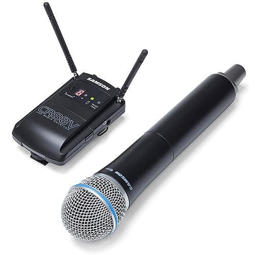 Беспроводная микрофонная система Samson Concert 88 Camera Frequency-Agile UHF Wireless Handheld Mic System - K Band (470–494 MHz)
Беспроводная микрофонная система Samson Concert 88 Camera Frequency-Agile UHF Wireless Handheld Mic System - K Band (470–494 MHz)