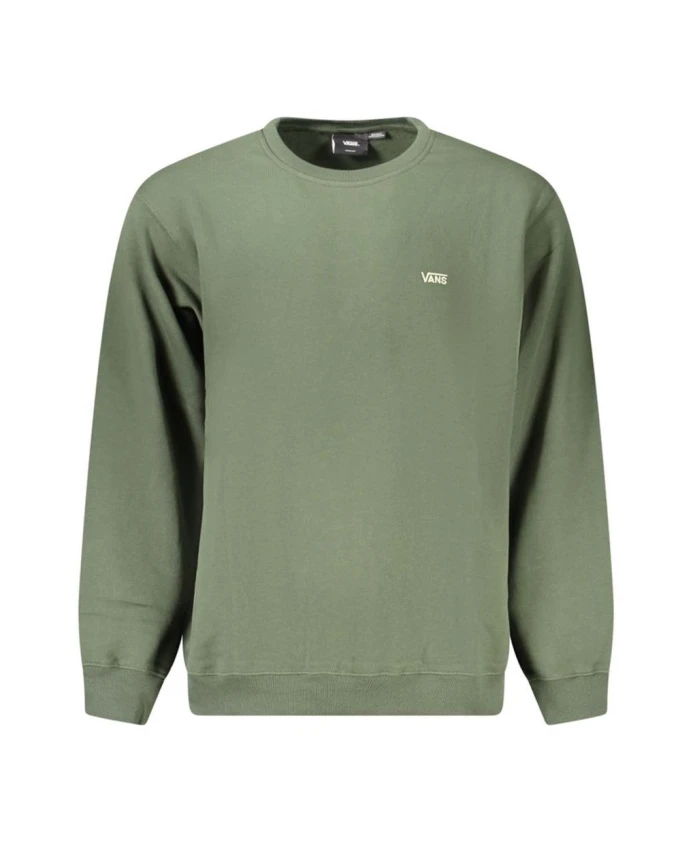 Зеленый хлопковый свитер с круглым вырезом Vans, зеленый
Зеленый хлопковый свитер с круглым вырезом Vans, зеленый