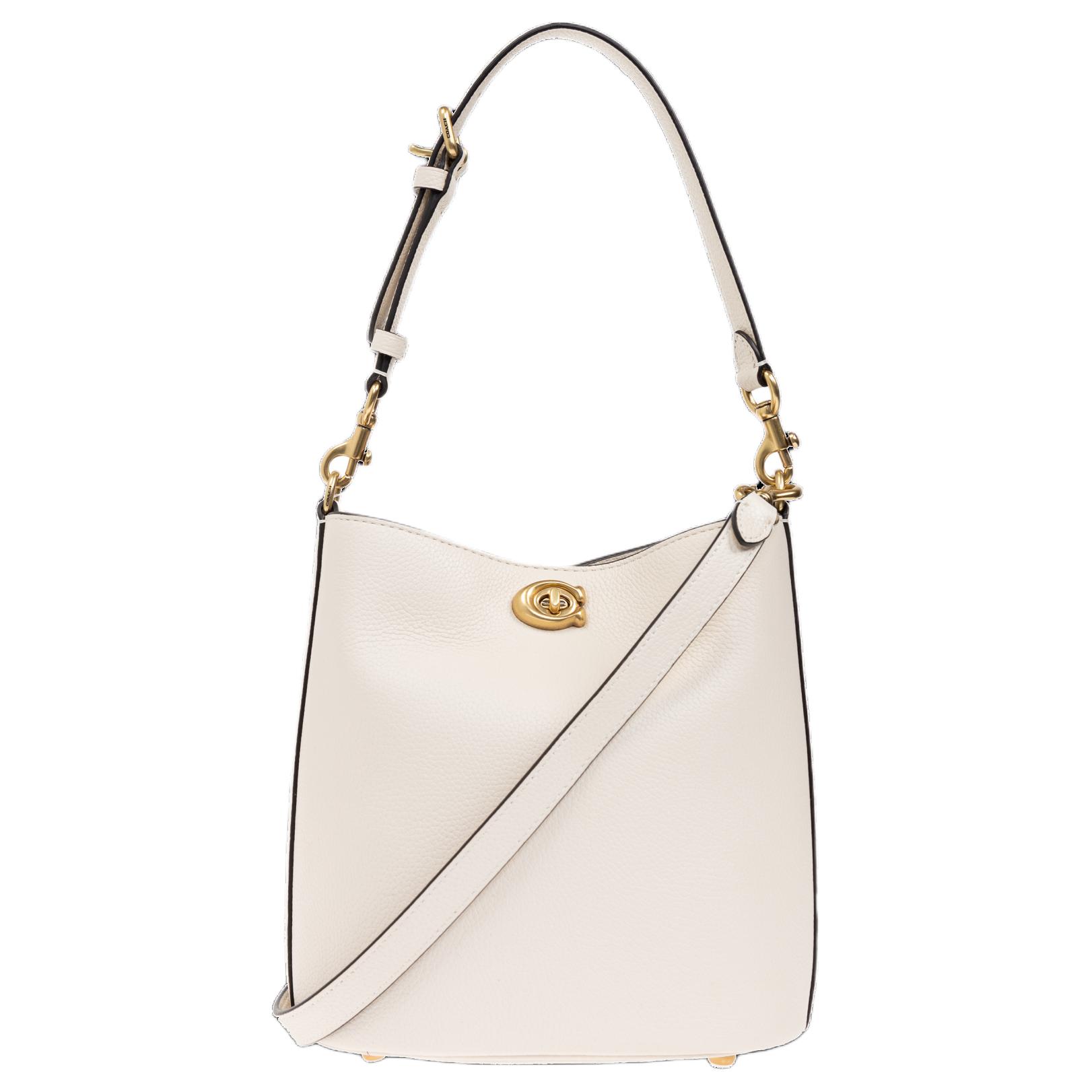 COACH Кожаная сумка-ведро через плечо на одно плечо маленькая женская кремовая
COACH Кожаная сумка-ведро через плечо на одно плечо маленькая женская кремовая