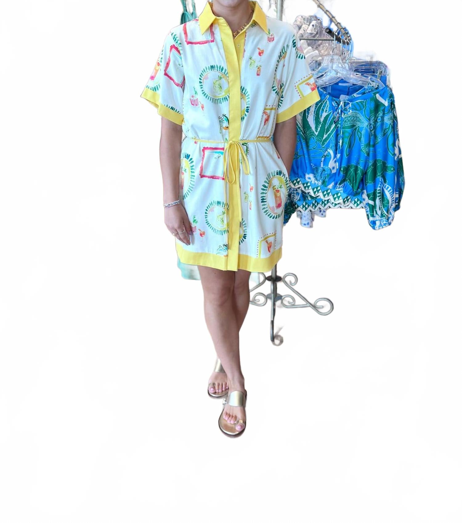 Многоцветное платье-рубашка мини Strut & Bolt, мультиколор 
Многоцветное платье-рубашка мини Strut & Bolt, мультиколор