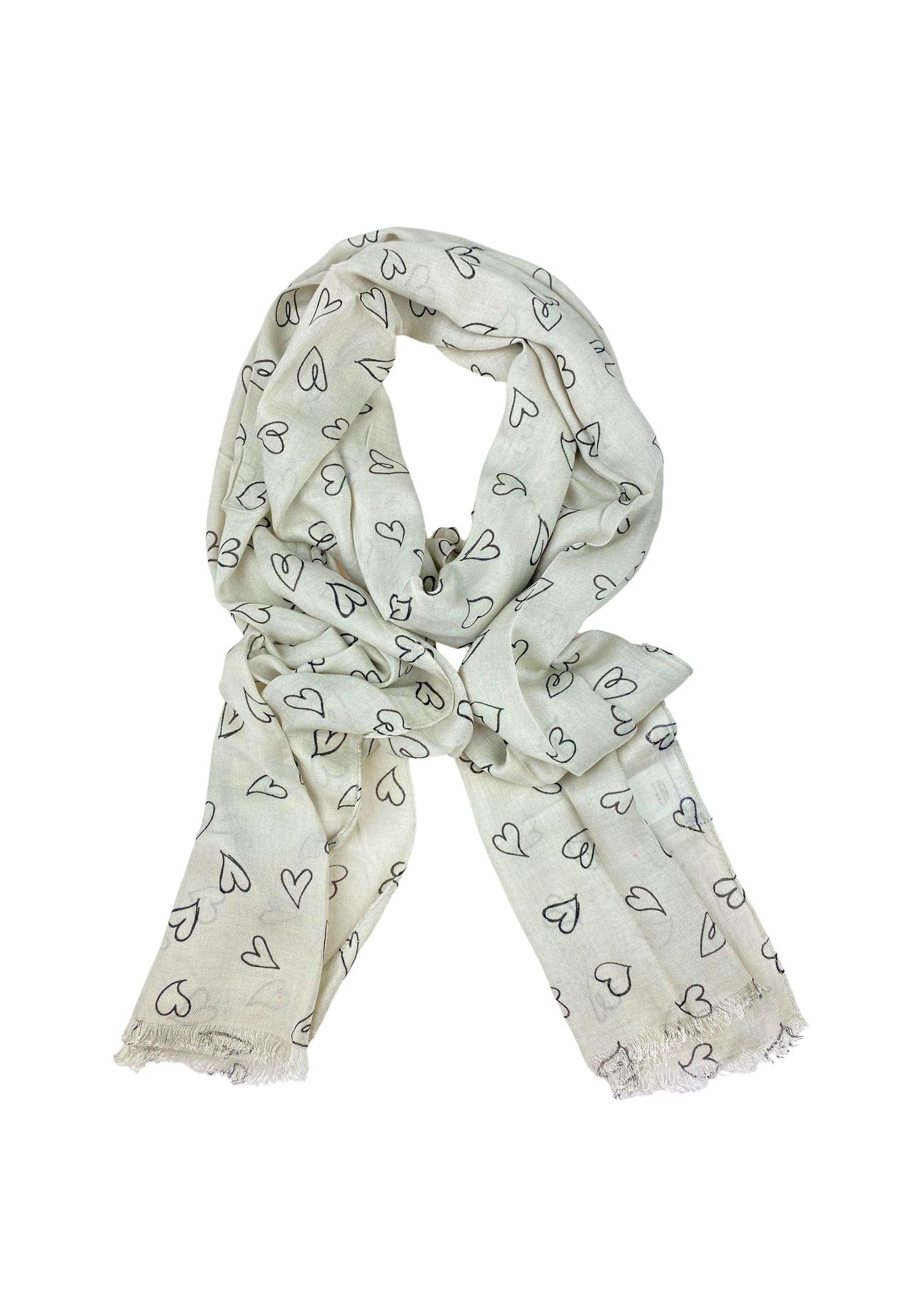 Шарф-сердечко Babsi из тончайшей вискозы с принтом в виде сердечек Collezione alessandro, серо-коричневый
Шарф-сердечко Babsi из тончайшей вискозы с принтом в виде сердечек Collezione alessandro, серо-коричневый