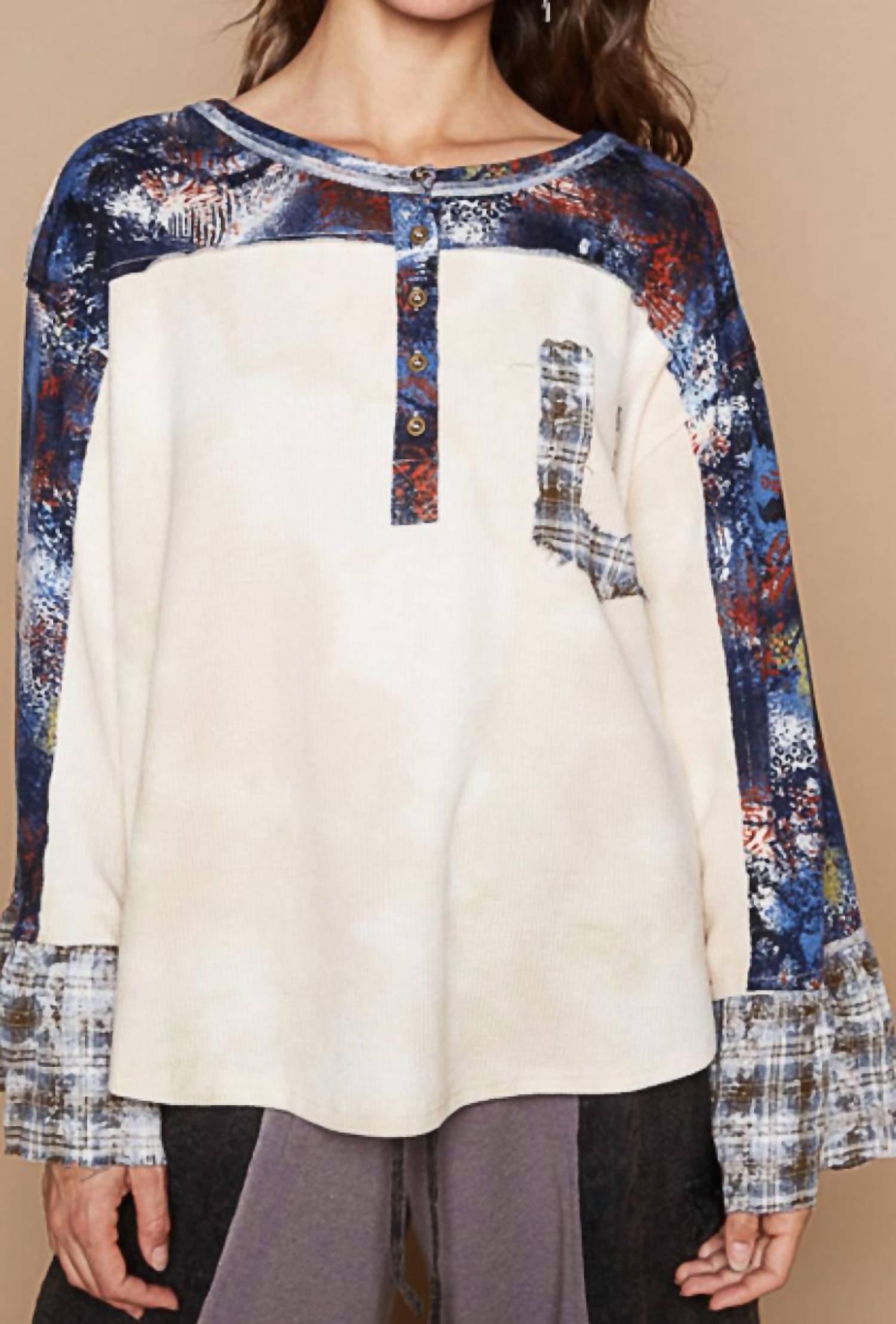 Топ с оборками на рукавах Riley бежевого цвета POL
Топ с оборками на рукавах Riley бежевого цвета POL