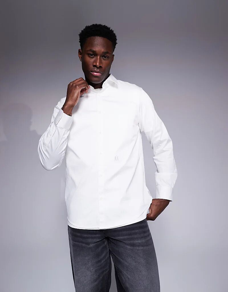 Рубашка оксфорд с логотипом белого цвета Armani Exchange
Рубашка оксфорд с логотипом белого цвета Armani Exchange