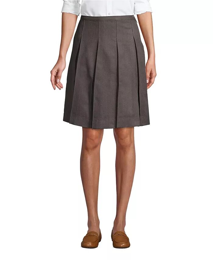 Женская юбка со складками до колена Lands' End, серый
Женская юбка со складками до колена Lands' End, серый