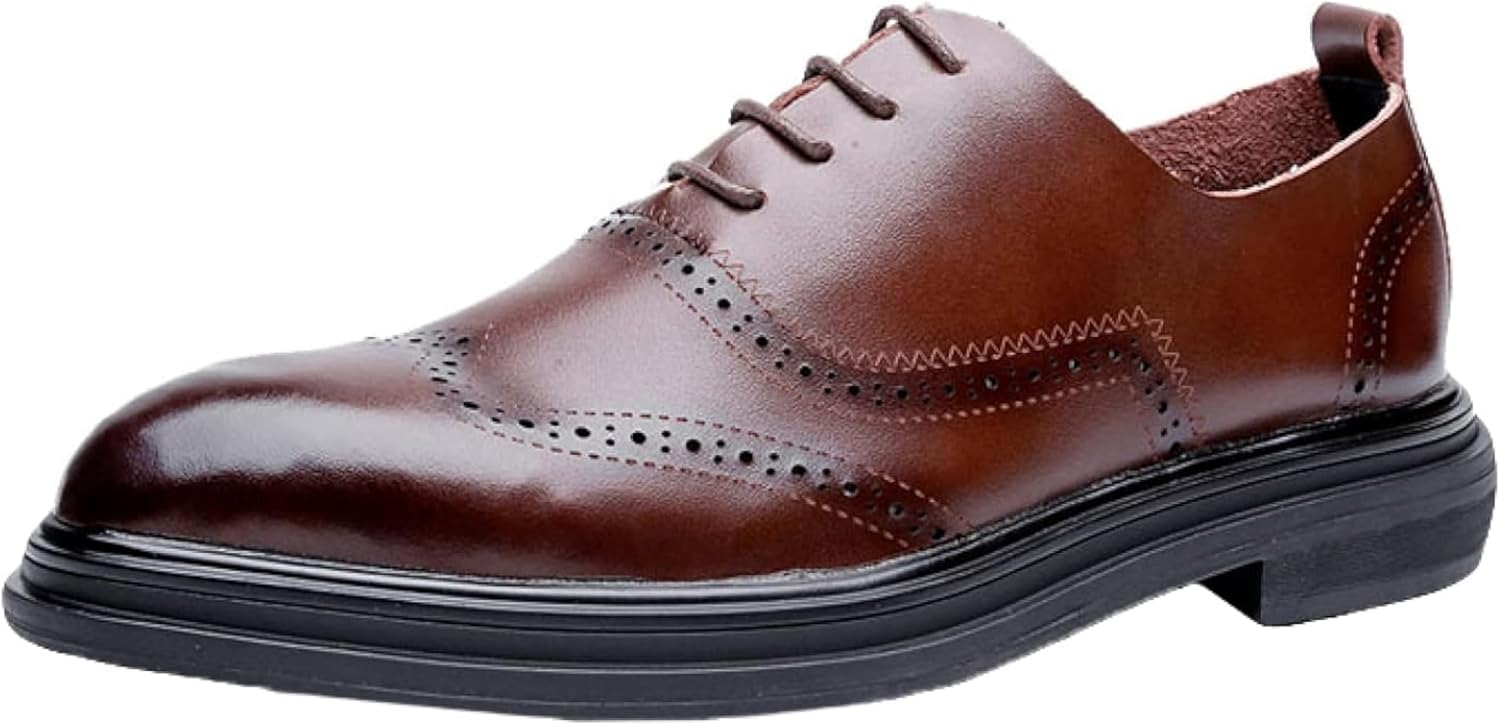 Мужские кожаные туфли OXCOWNIU, повседневные туфли на шнуровке, мужские туфли с острым носком для вечеринок, офисные туфли-оксфорды, коричневый
Мужские кожаные туфли OXCOWNIU, повседневные туфли на шнуровке, мужские туфли с острым носком для вечеринок, офисные туфли-оксфорды, коричневый