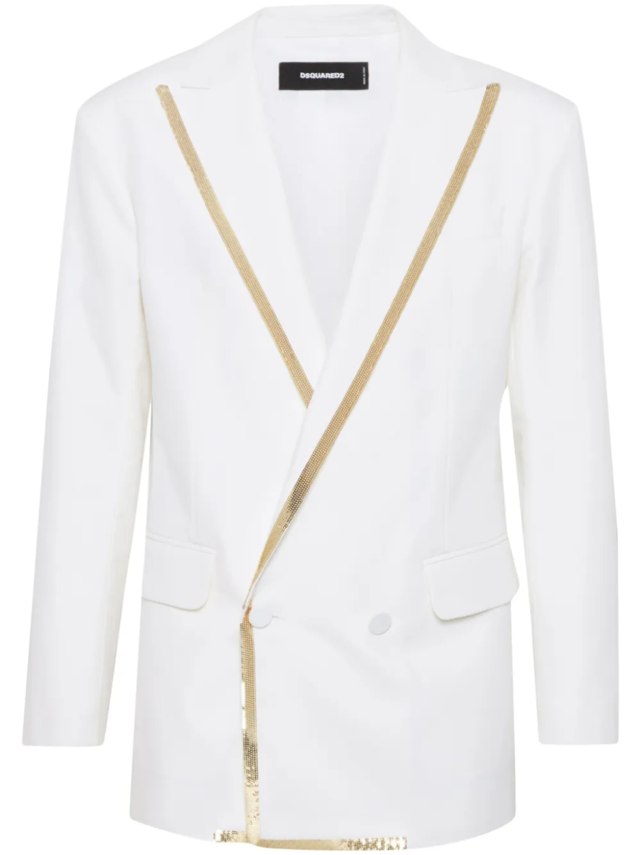 DSQUARED2 двубортный пиджак, белый
DSQUARED2 двубортный пиджак, белый