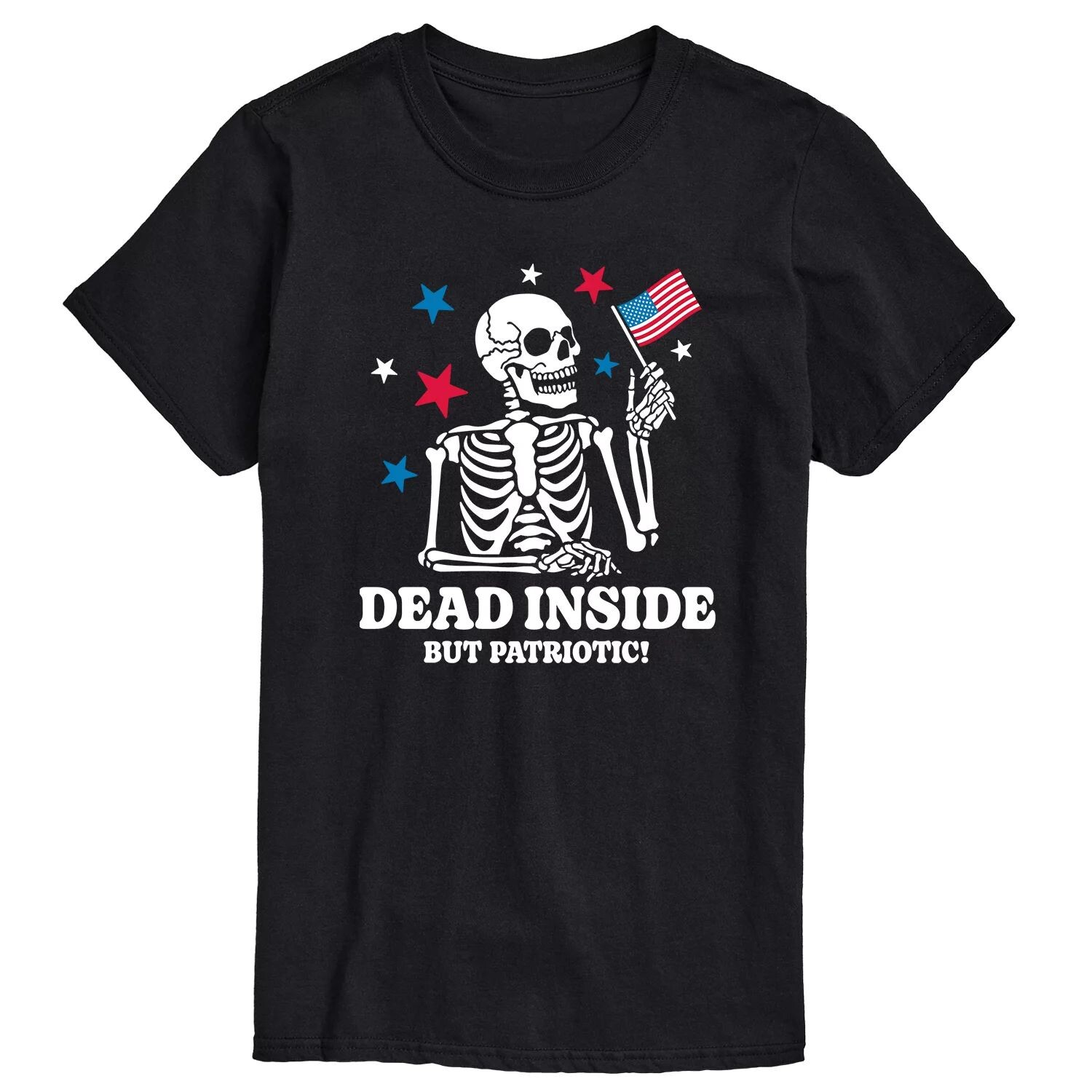 Мужская футболка с рисунком Dead Inside Patriotic Licensed Character
Мужская футболка с рисунком Dead Inside Patriotic Licensed Character