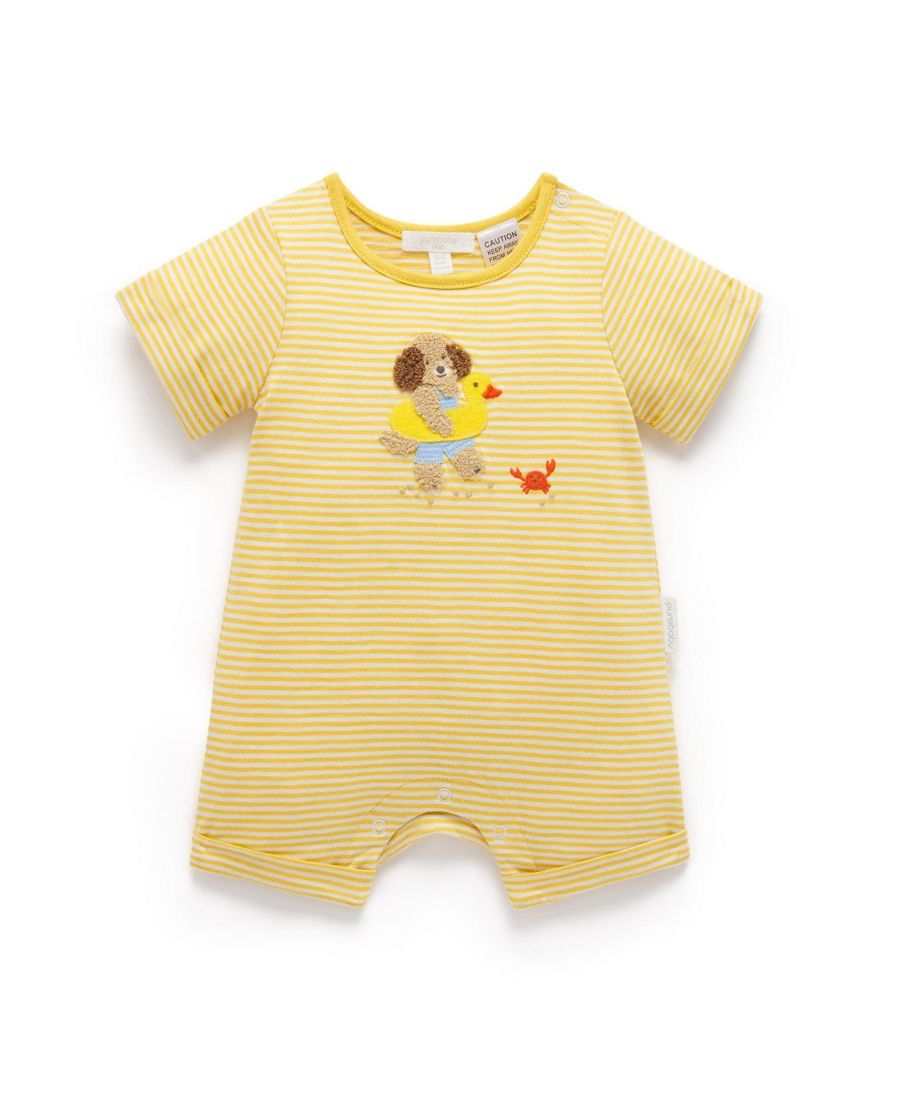 Детский короткий комбинезон в желтую полоску Purebaby, Pineapple mini stripe
Детский короткий комбинезон в желтую полоску Purebaby, Pineapple mini stripe