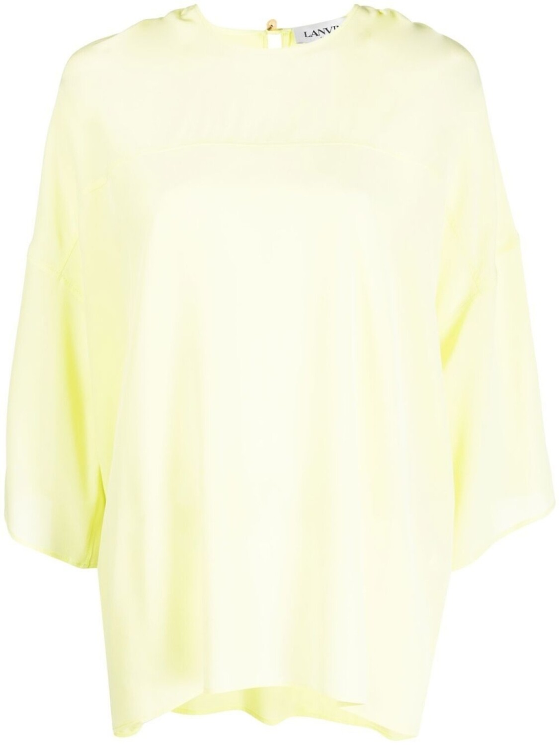 Lanvin шелковая блузка с драпировкой, зеленый
Lanvin шелковая блузка с драпировкой, зеленый