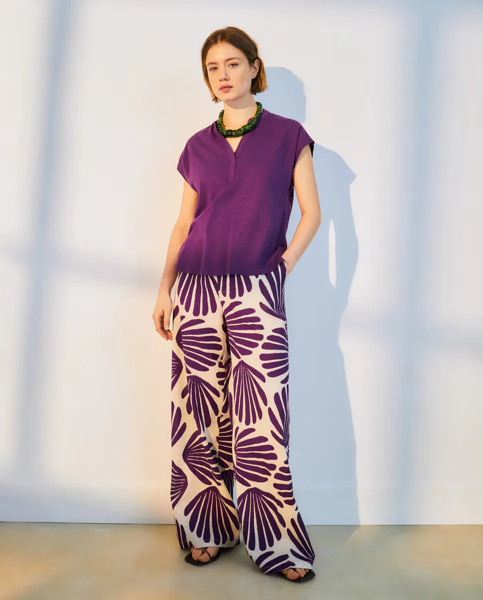 Футболка женская с коротким рукавом Woman El Corte Inglés, фиолетовый
Футболка женская с коротким рукавом Woman El Corte Inglés, фиолетовый