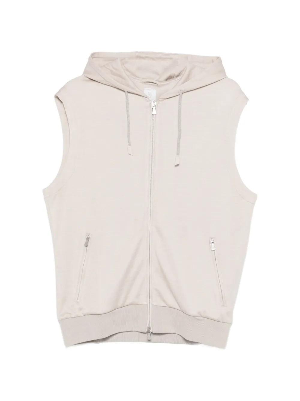 Жилет с капюшоном на молнии Eleventy, бежевый
Жилет с капюшоном на молнии Eleventy, бежевый