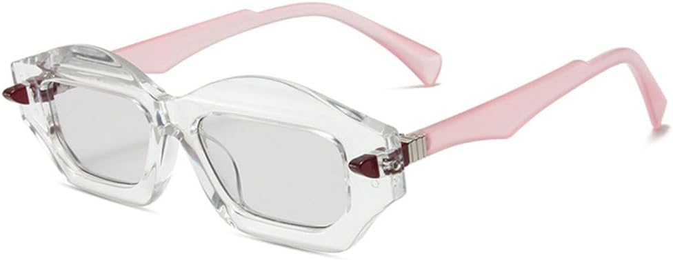 Модные уникальные солнцезащитные очки в форме многоугольного кошачьего глаза, двухцветные, для женщин и мужчин, в стиле ретро, с заклепками и градиентным переходом цвета TYUVIVO, Clear Light Gray
Модные уникальные солнцезащитные очки в форме многоугольного кошачьего глаза, двухцветные, для женщин и мужчин, в стиле ретро, с заклепками и градиентным переходом цвета TYUVIVO, Clear Light Gray