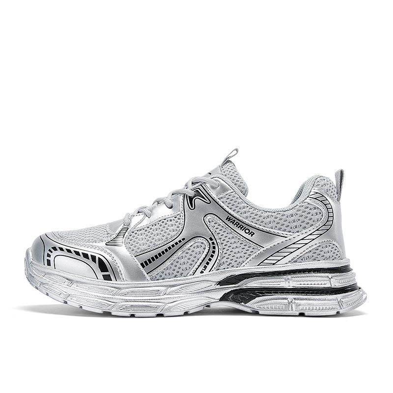 WARRIOR Массивные кроссовки унисекс низкие черные серебристо-серые черные, цвет Silver Gray Black 
WARRIOR Массивные кроссовки унисекс низкие черные серебристо-серые черные, цвет Silver Gray Black