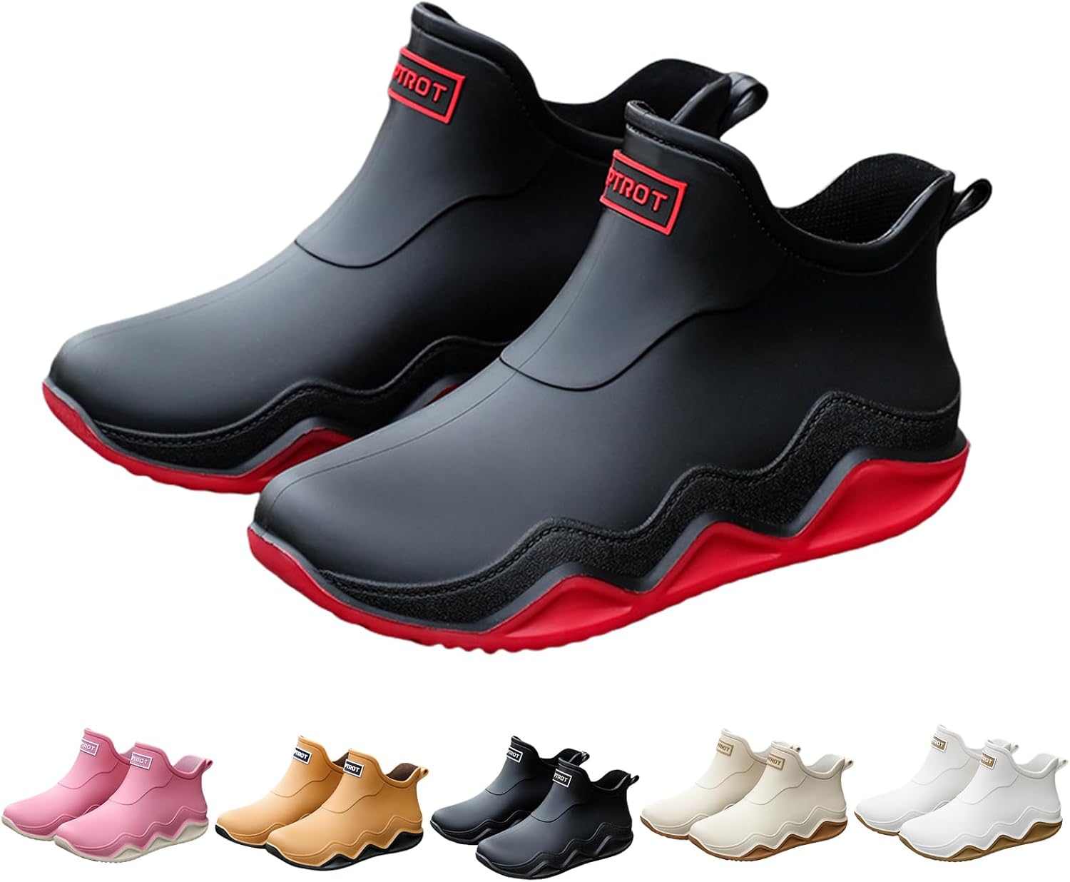 Модные дождевые ботинки Gezolligheid для мужчин и женщин, пара, противоскользящие, износостойкие, водонепроницаемые, для работы на улице, рыбалки и путешествий, красный
Модные дождевые ботинки Gezolligheid для мужчин и женщин, пара, противоскользящие, износостойкие, водонепроницаемые, для работы на улице, рыбалки и путешествий, красный