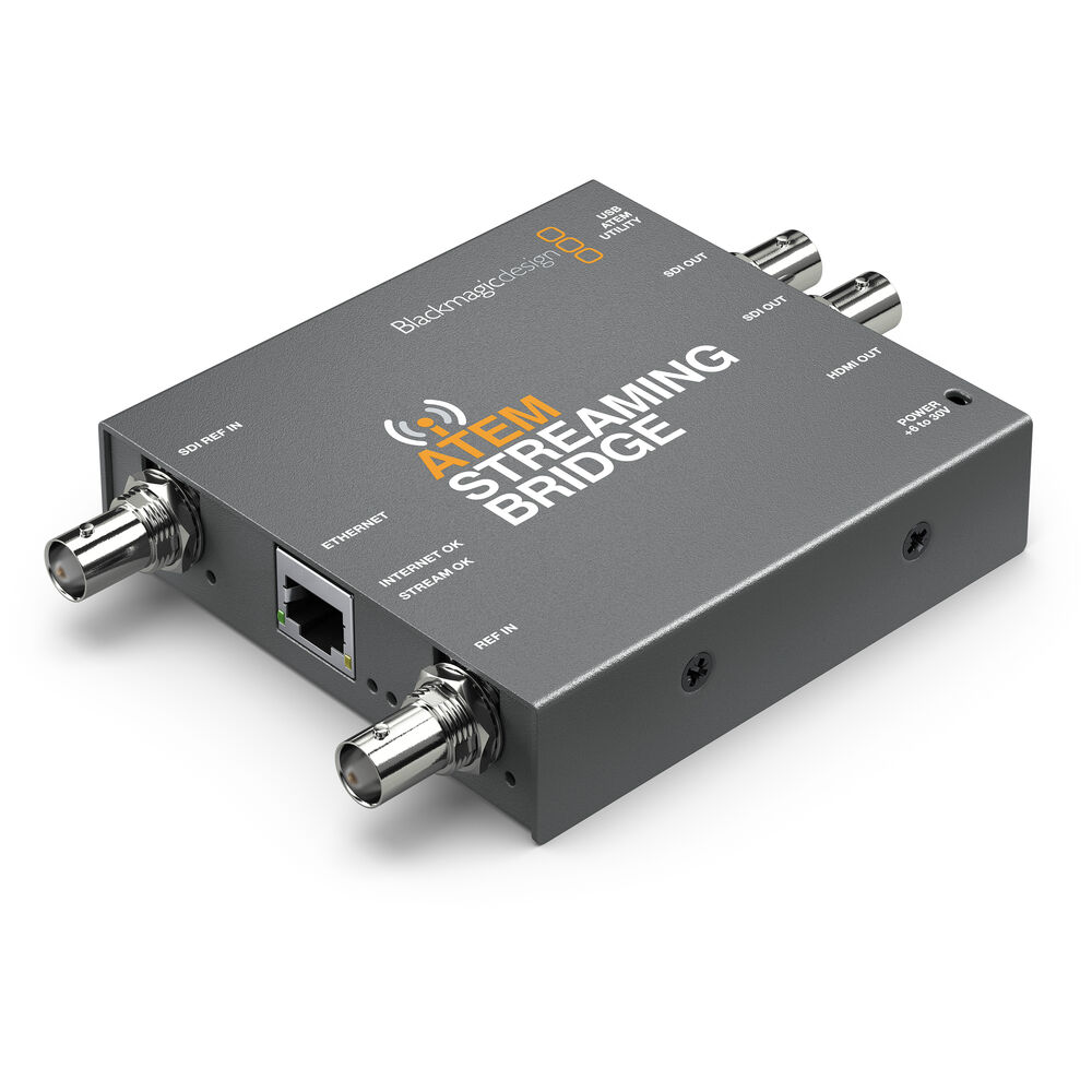 Blackmagic Design ATEM Streaming Bridge для потоковых коммутаторов ATEM Mini Pro
Blackmagic Design ATEM Streaming Bridge для потоковых коммутаторов ATEM Mini Pro