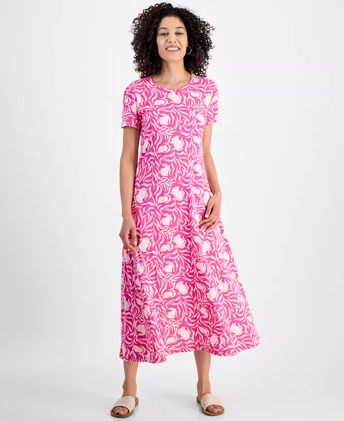 Платье-футболка миди для миниатюрных Style & Co, розовый
Платье-футболка миди для миниатюрных Style & Co, розовый