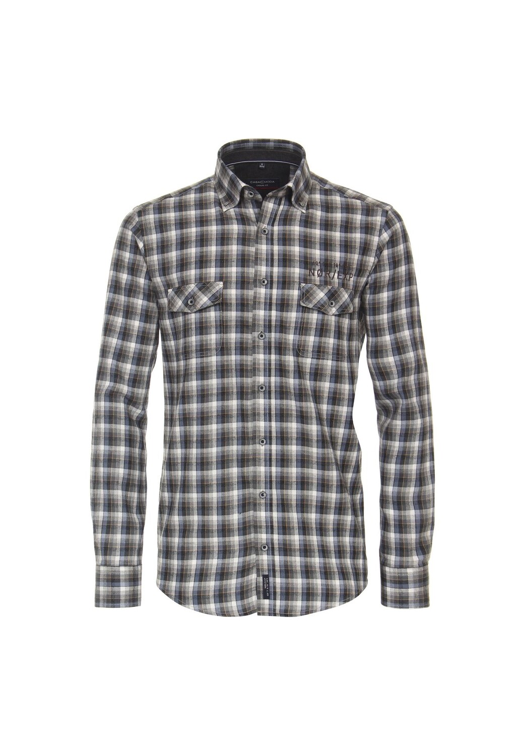 Мужская фланелевая рубашка повседневного кроя в клетку CASAMODA, цвет Dunkelgrün
Мужская фланелевая рубашка повседневного кроя в клетку CASAMODA, цвет Dunkelgrün