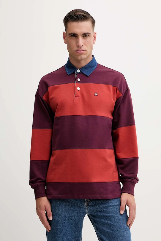 Хлопковый лонгслив United Colors Of Benetton, красный
Хлопковый лонгслив United Colors Of Benetton, красный