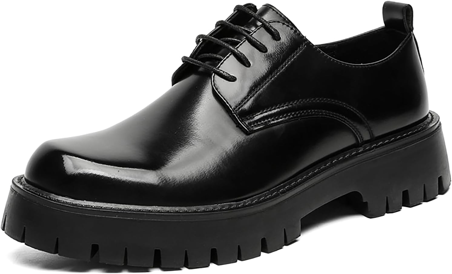 Мужские лаковые туфли с шнуровкой на платформе, модные, удобные, с круглым носком, противоскользящей подошвой, повседневные дерби, деловые офисные классические кожаные туфли Loveheynew, черный
Мужские лаковые туфли с шнуровкой на платформе, модные, удобные, с круглым носком, противоскользящей подошвой, повседневные дерби, деловые офисные классические кожаные туфли Loveheynew, черный