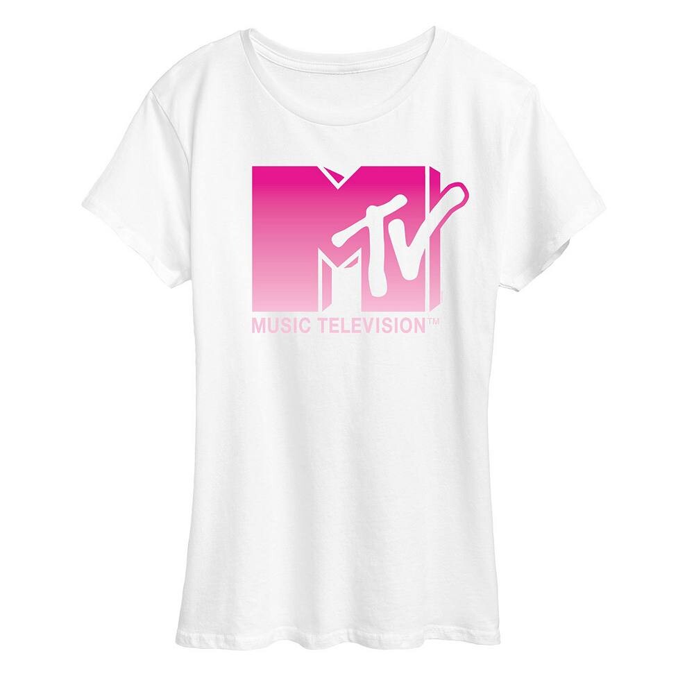Женская розовая футболка с рисунком MTV с эффектом омбре Licensed Character, белый
Женская розовая футболка с рисунком MTV с эффектом омбре Licensed Character, белый