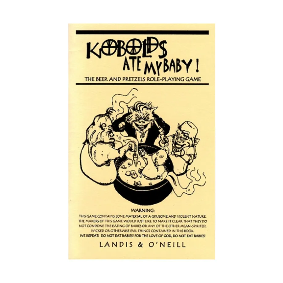 Kobolds Ate My Baby! (1st Edition), Kobolds Ate My Baby! (9th Level Games), мягкая обложка
Kobolds Ate My Baby! (1st Edition), Kobolds Ate My Baby! (9th Level Games), мягкая обложка