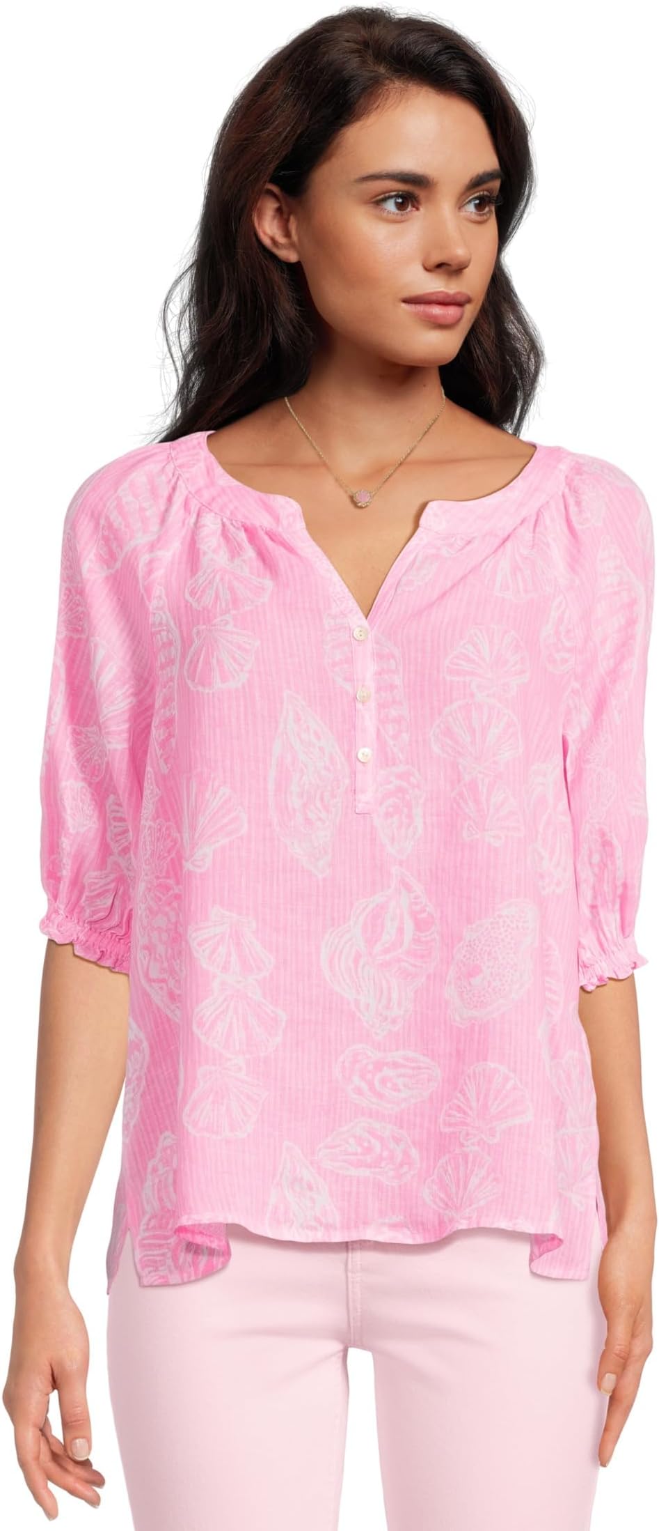 Топ Lilly Pulitzer Caprina Top, цвет Rousseau Pink Cool As Shell
Топ Lilly Pulitzer Caprina Top, цвет Rousseau Pink Cool As Shell