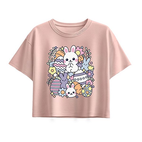 Футболка Boxy для девочек 7-16 лет с пасхальным коллажем из наклеек Licensed Character, Light Pink
Футболка Boxy для девочек 7-16 лет с пасхальным коллажем из наклеек Licensed Character, Light Pink