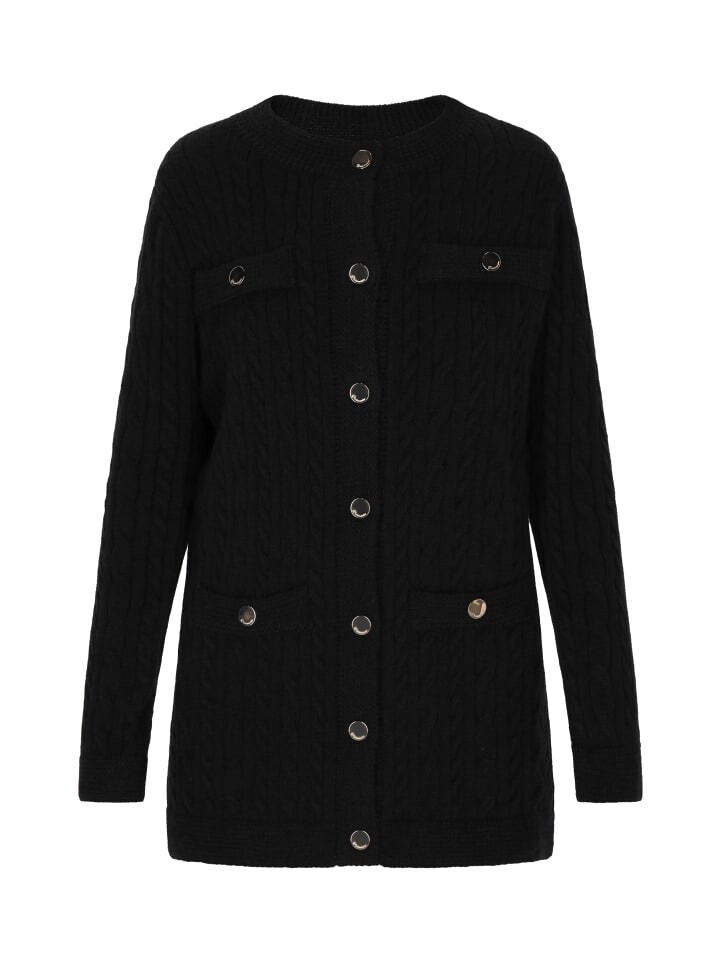 Пуловер DreiMaster Klassik Cardigan, черный
Пуловер DreiMaster Klassik Cardigan, черный