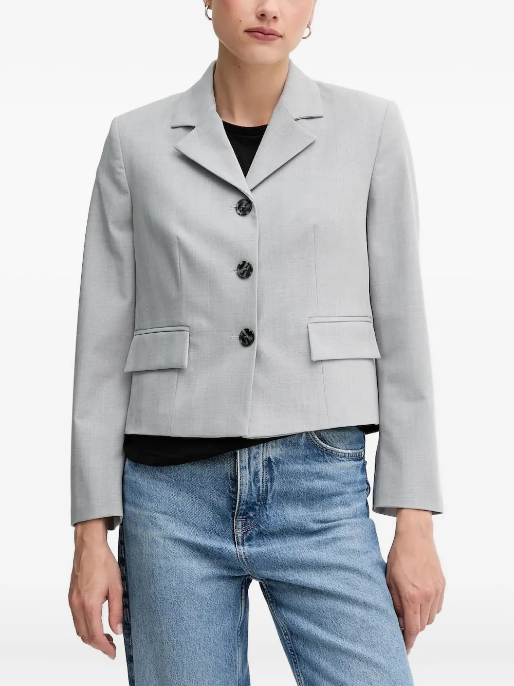 Клетчатый блейзер с карманами-клапанами Sisley, серый
Клетчатый блейзер с карманами-клапанами Sisley, серый