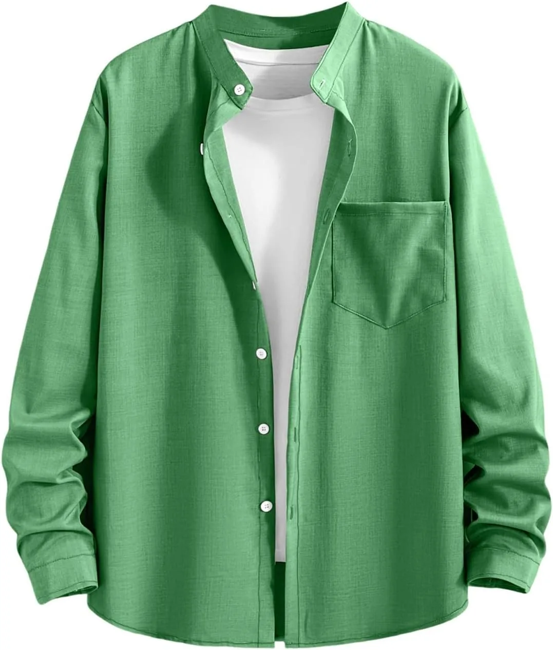 Мужская рубашка с пуговицами Casual длинный рукав Linen летняя Band Collar Xiaojmake
Мужская рубашка с пуговицами Casual длинный рукав Linen летняя Band Collar Xiaojmake