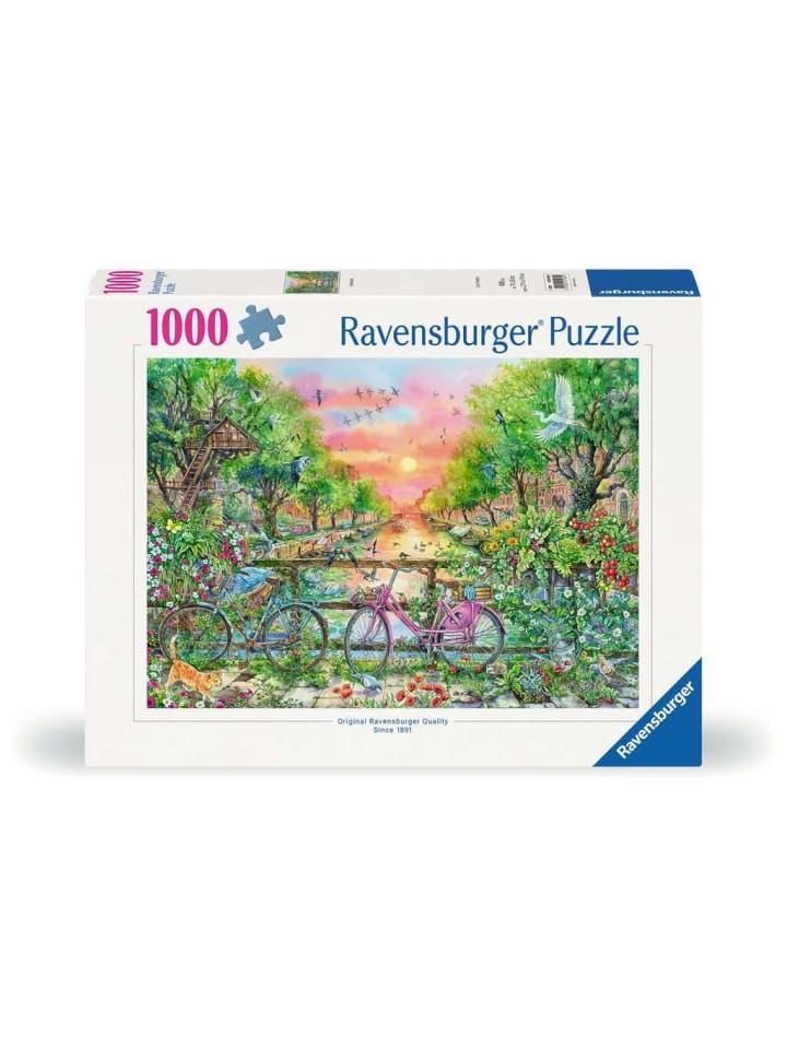 Пазл Ravensburger, 1000 деталей. Сказочные велосипеды в Амстердаме в красочном исполнении
Пазл Ravensburger, 1000 деталей. Сказочные велосипеды в Амстердаме в красочном исполнении