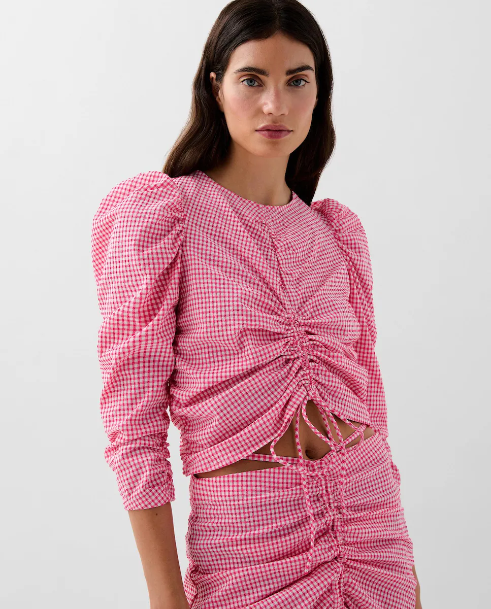 Блузка женская со сборкой и подплечниками Scalpers, розовый
Блузка женская со сборкой и подплечниками Scalpers, розовый