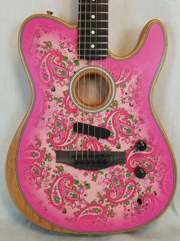 Акустическая гитара Fender Limited Edition American Acoustasonic Telecaster, Ebony Fingerboard, Pink Paisley, W/Gig Bag
Акустическая гитара Fender Limited Edition American Acoustasonic Telecaster, Ebony Fingerboard, Pink Paisley, W/Gig Bag