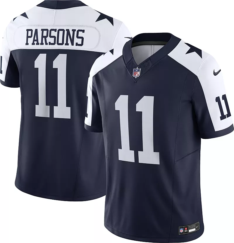 Мужские кроссовки Nike Dallas Cowboys Micah Parsons #11 Vapor F.U.S.E. Альтернативный темно-синий джерси Limited Limited
Мужские кроссовки Nike Dallas Cowboys Micah Parsons #11 Vapor F.U.S.E. Альтернативный темно-синий джерси Limited Limited