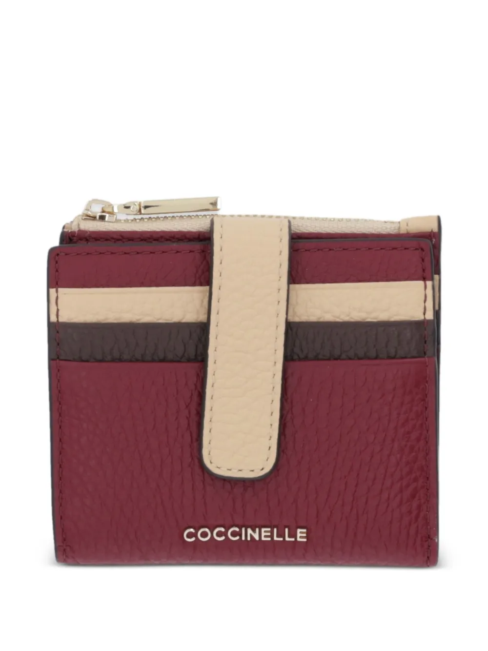 Кошелек в полоску на молнии Coccinelle, красный
Кошелек в полоску на молнии Coccinelle, красный