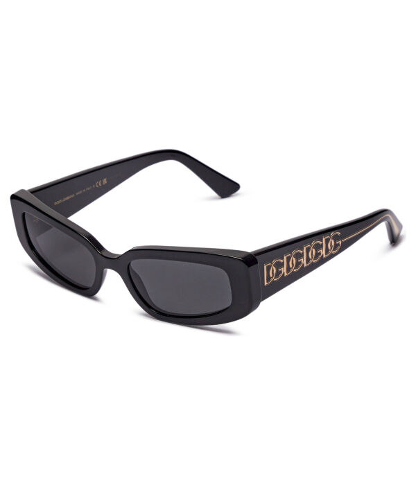 Солнцезащитные очки женские Dolce Gabbana с логотипом, черный 
Солнцезащитные очки женские Dolce Gabbana с логотипом, черный