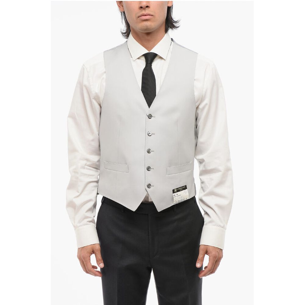 Шерстяной жилет ACADEMY на 5 пуговицах с прорезными карманами Corneliani, Gray
Шерстяной жилет ACADEMY на 5 пуговицах с прорезными карманами Corneliani, Gray