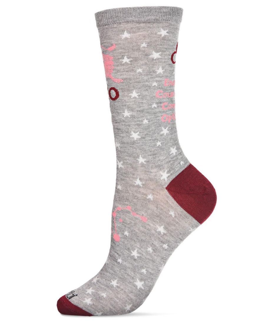 Женские носки с изображением знака зодиака Лев MeMoi, Med gray heather
Женские носки с изображением знака зодиака Лев MeMoi, Med gray heather
