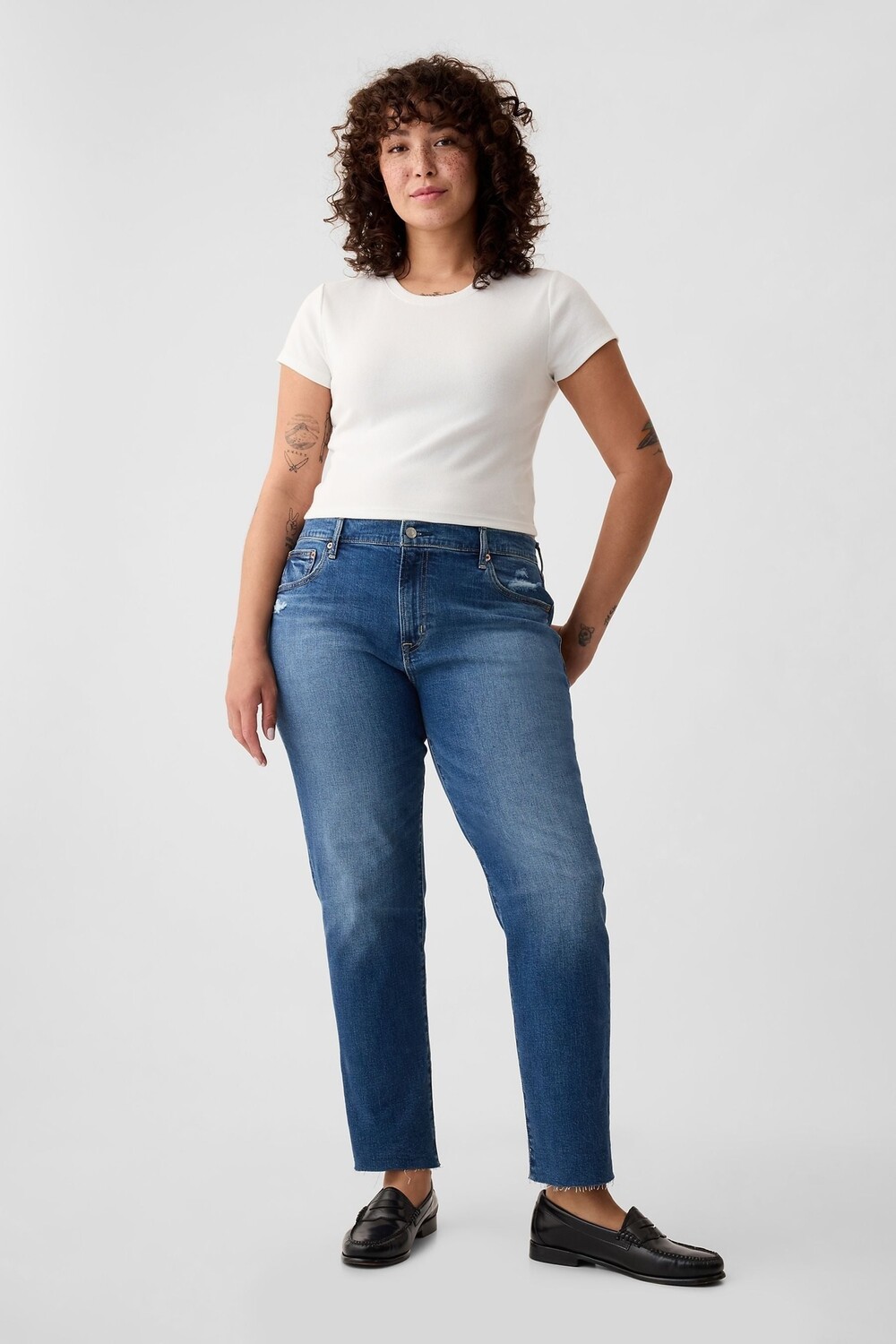 Джинсы девушки средней посадки Gap, синий
Джинсы девушки средней посадки Gap, синий