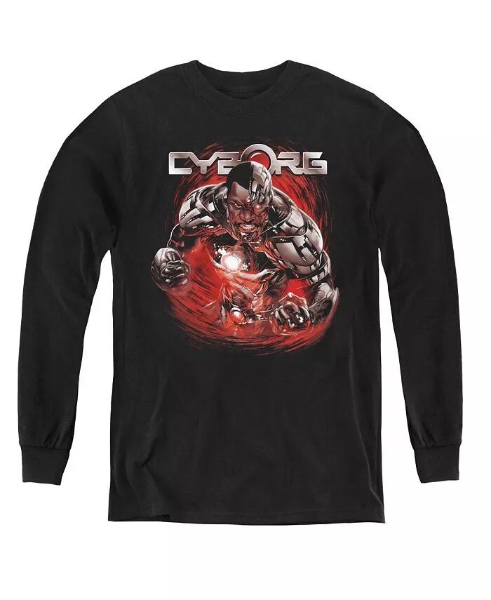 Свитшот с длинным рукавом Boys of America Youth Engaged Justice League, черный 
Свитшот с длинным рукавом Boys of America Youth Engaged Justice League, черный