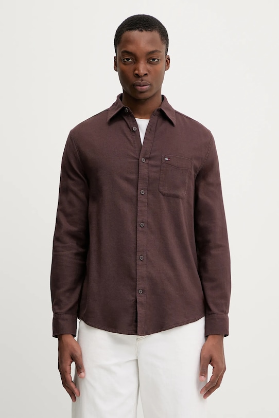 Хлопковая рубашка Tommy Jeans, коричневый
Хлопковая рубашка Tommy Jeans, коричневый