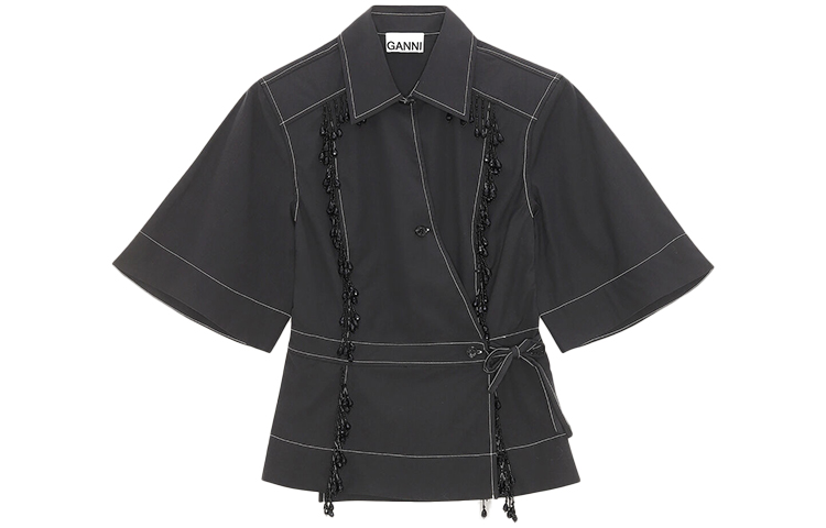 Футболка женская черная GANNI
Футболка женская черная GANNI