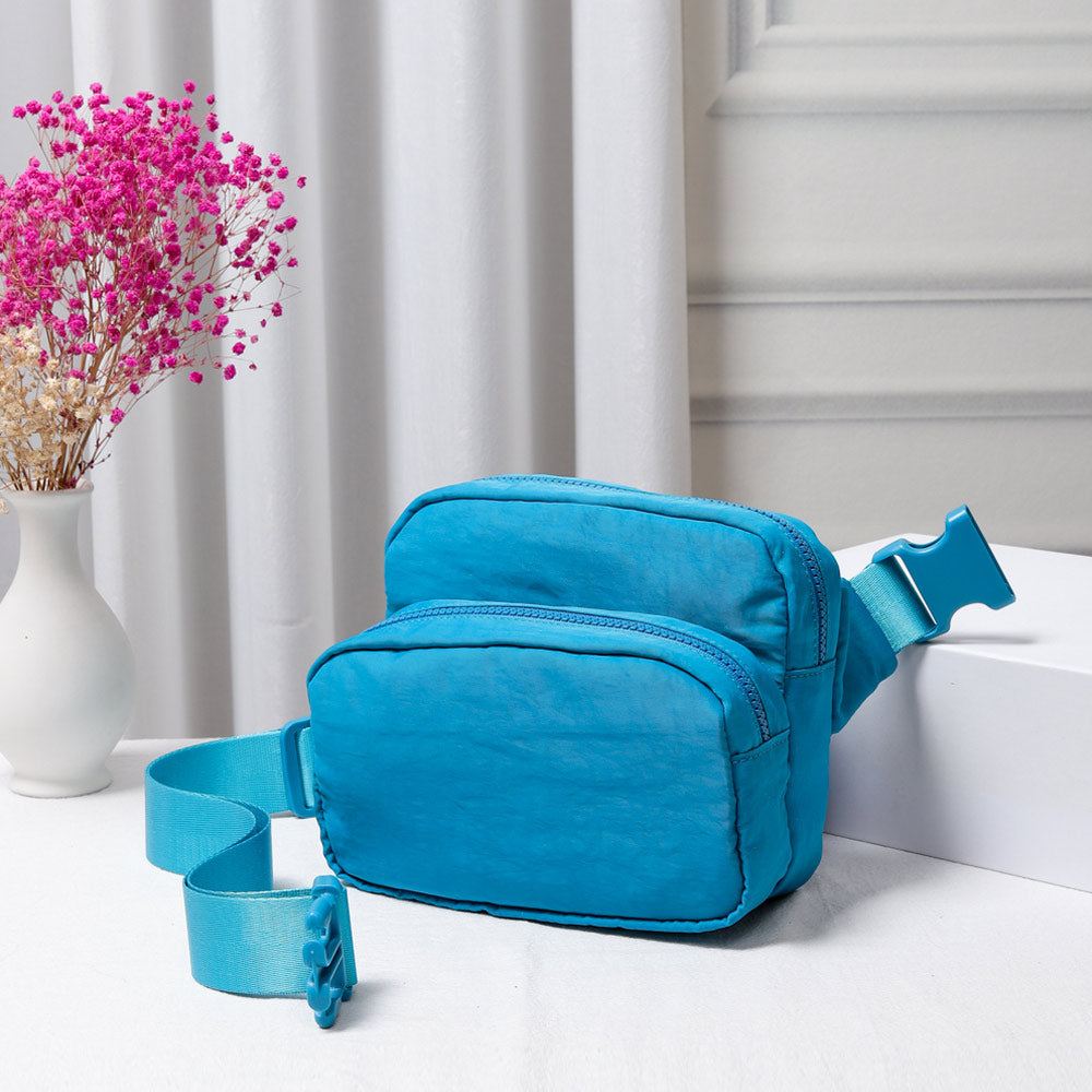 Сплошная нейлоновая сумка-слинг Поясная сумка Бандана FASHNZFAB, Teal
Сплошная нейлоновая сумка-слинг Поясная сумка Бандана FASHNZFAB, Teal