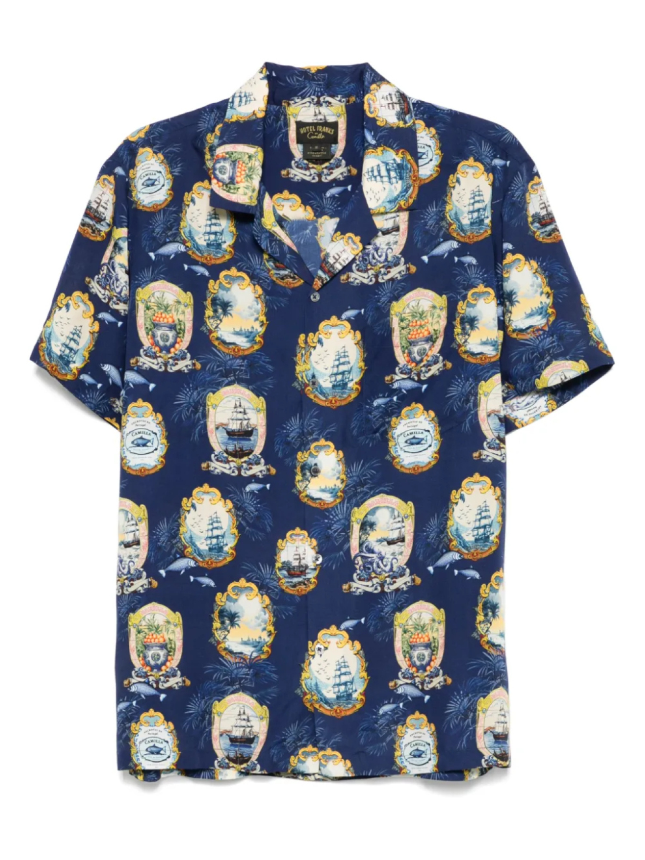 Camilla рубашка с распашным воротником, синий
Camilla рубашка с распашным воротником, синий